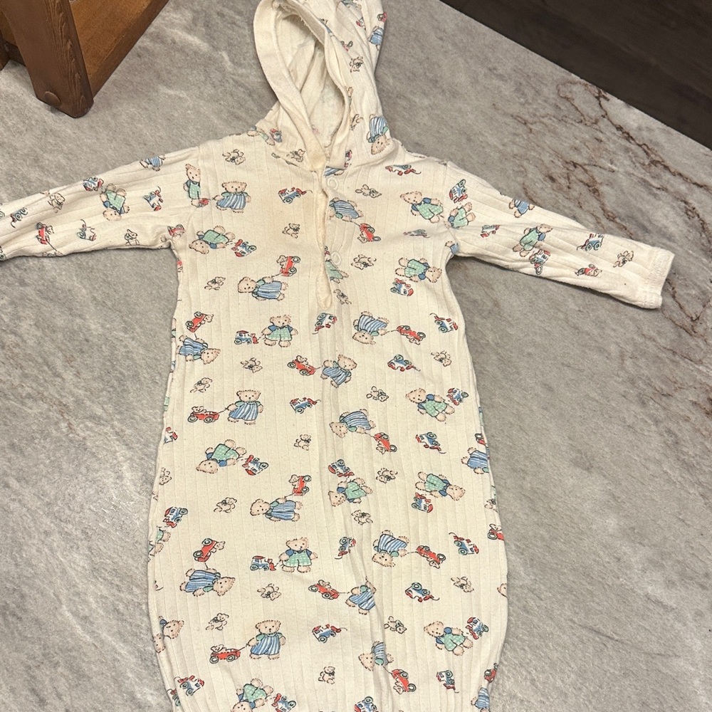Vintage Dundee Natural Baby Gown